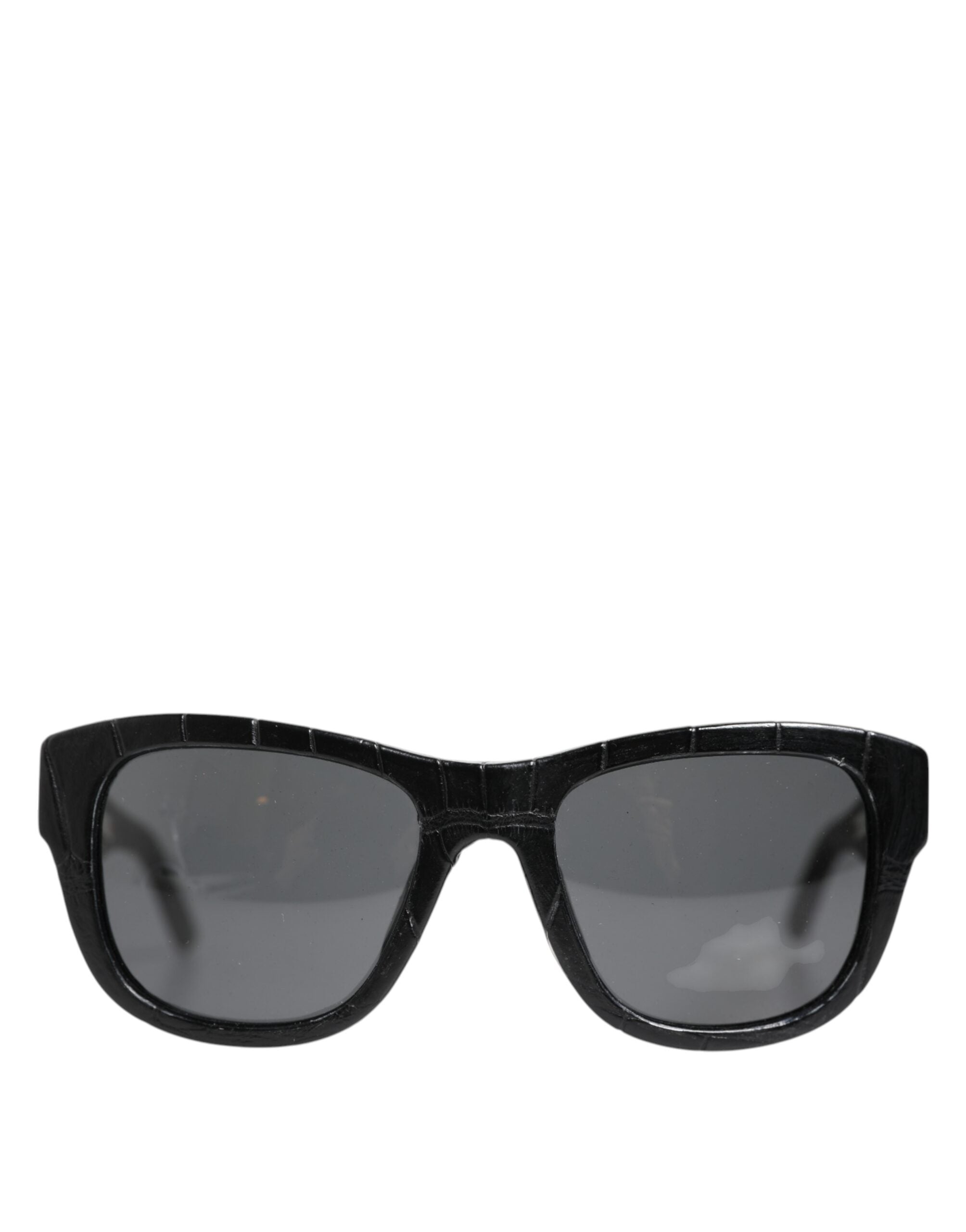 Dolce &amp; Gabbana DG4177 solbriller med sort læderstel og tonede glas