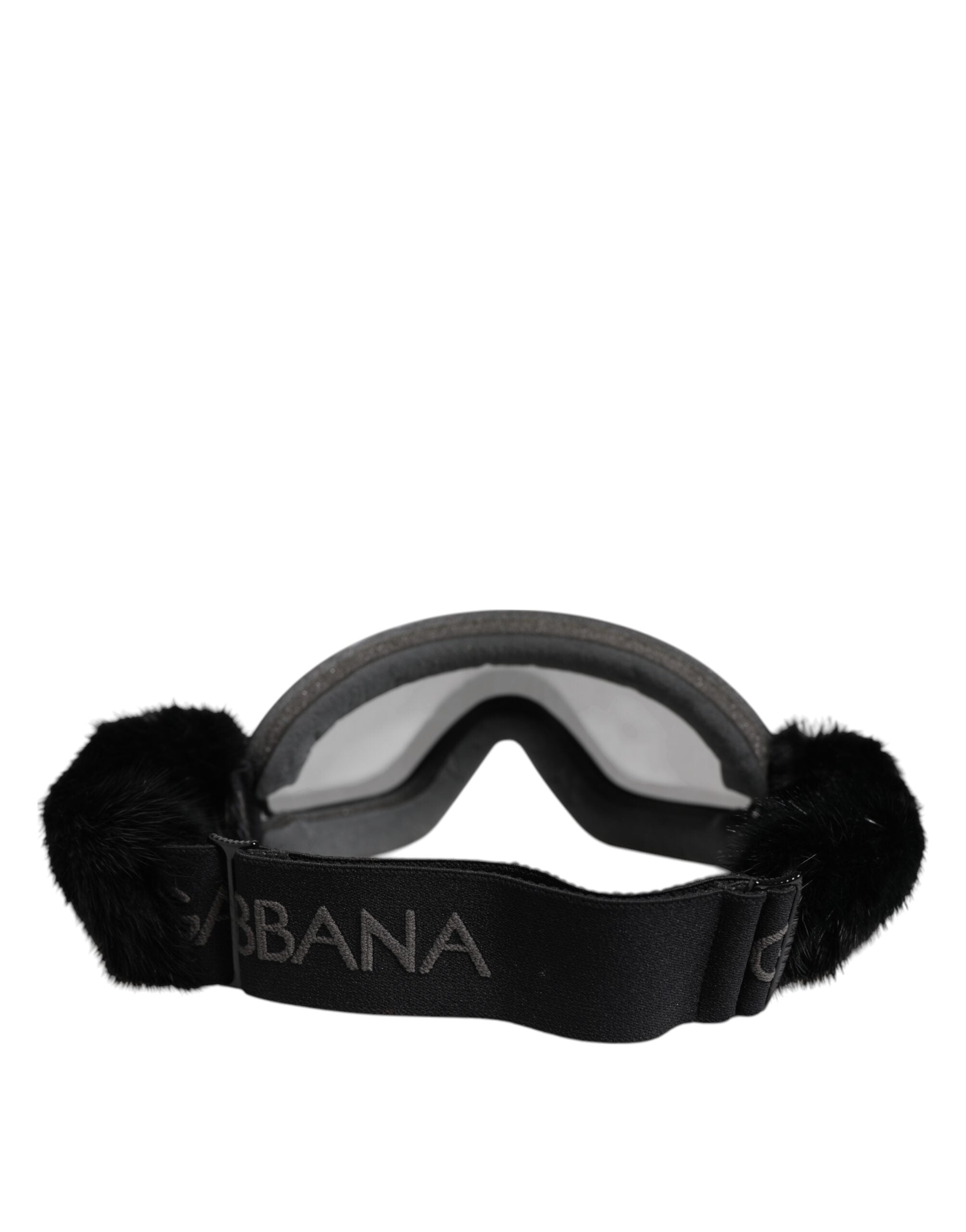 Dolce &amp; Gabbana Sorte Bi0759 Blonde Spejl Skibriller Maske Solbriller