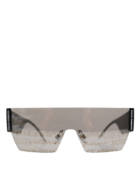 Dolce & Gabbana Black Metal Frame DNA Graffiti DG2233 Eyewear Sunglasses
