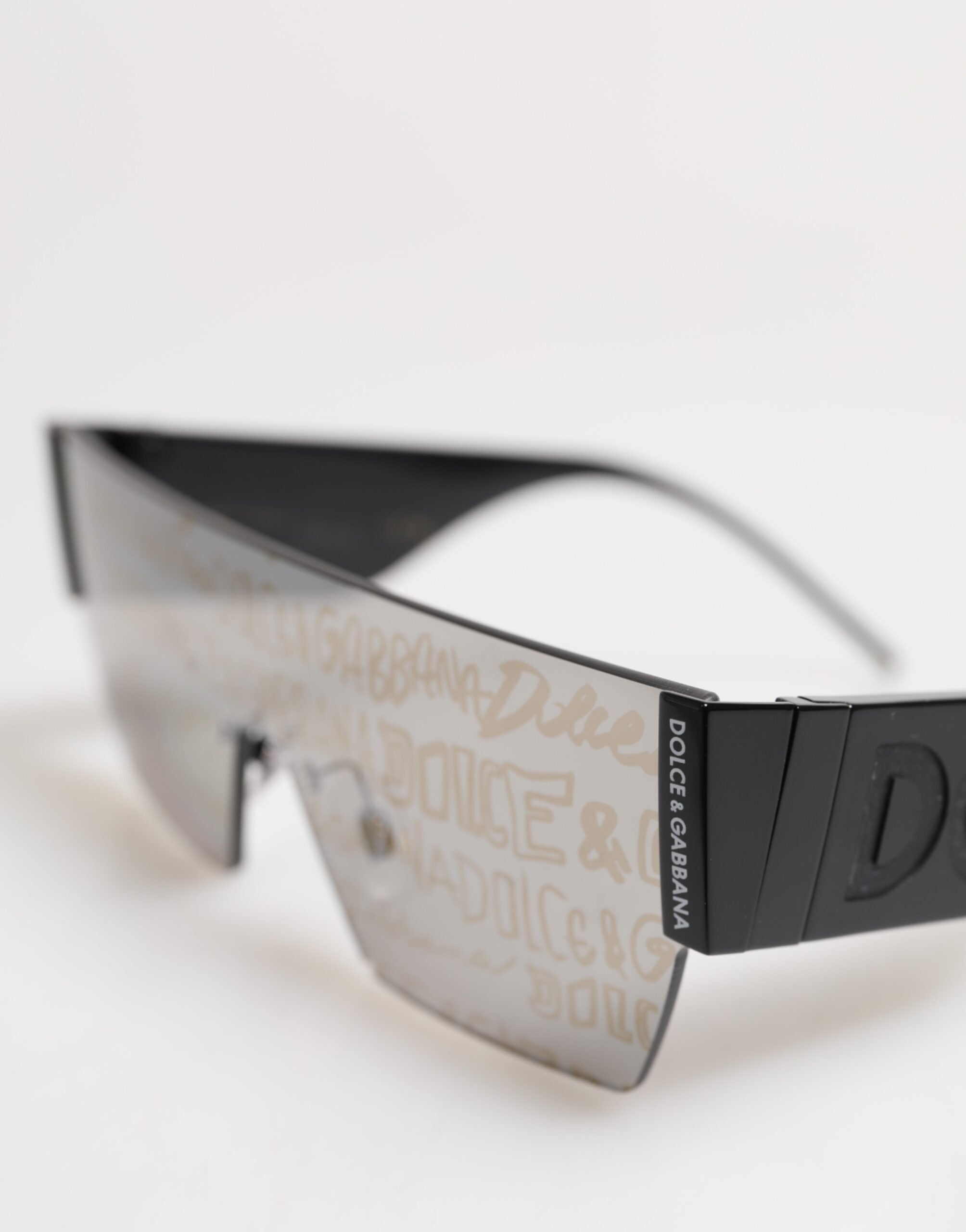 Dolce & Gabbana Black Metal Frame DNA Graffiti DG2233 Eyewear Sunglasses