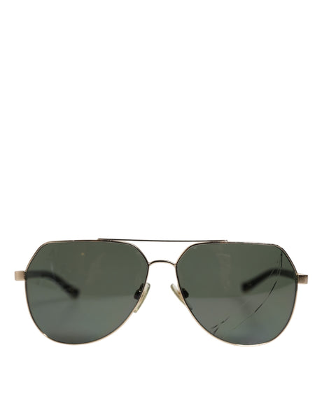 Dolce & Gabbana Black 18K Gold Plated Polarized Steel DG2133K Sunglasses