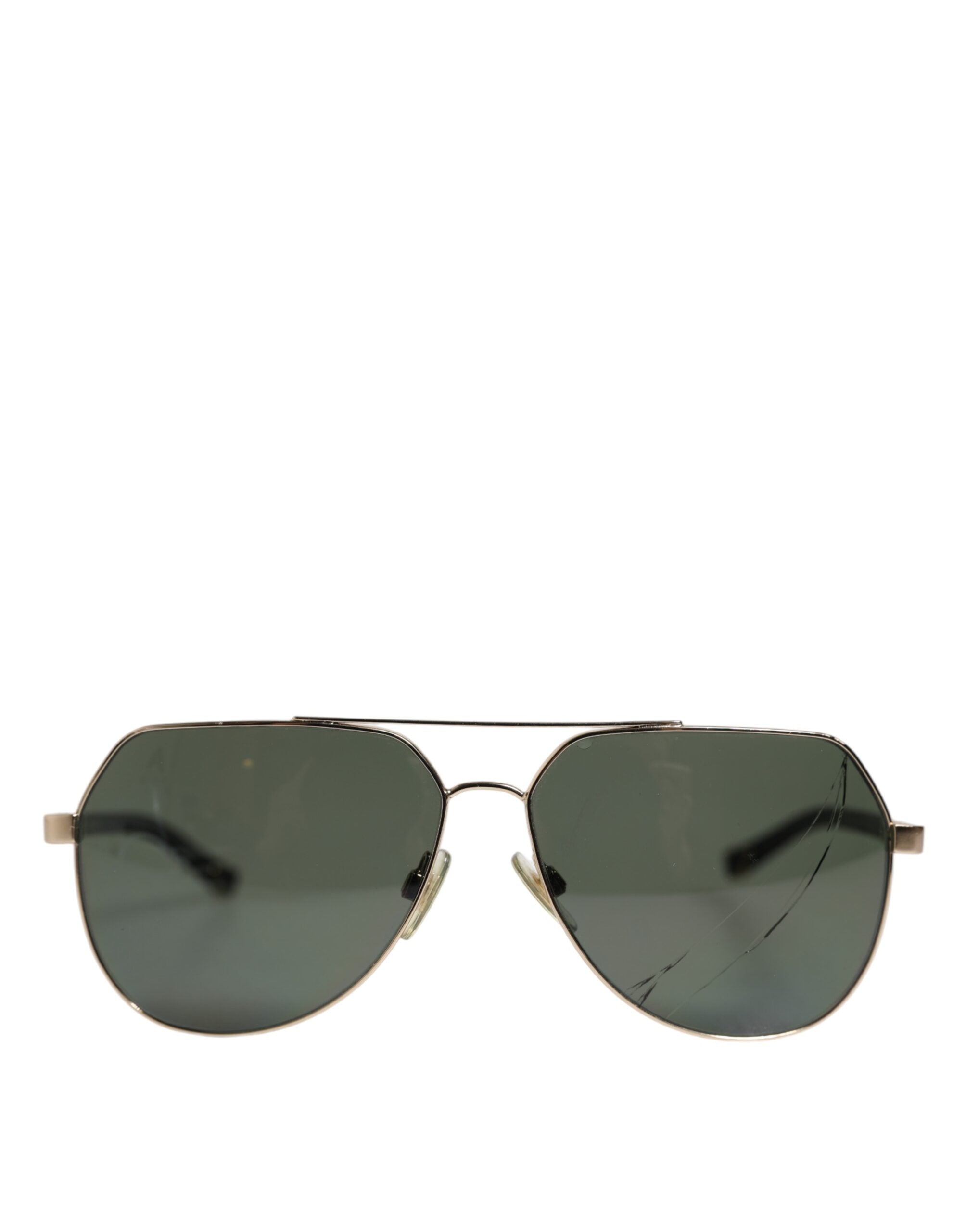 Dolce &amp; Gabbana Sorte 18 karat forgyldte polariserede stål DG2133K solbriller