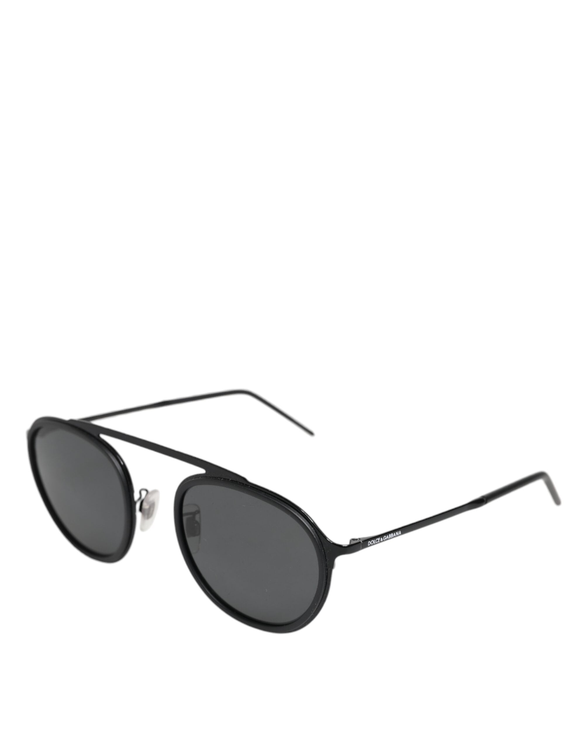 Dolce & Gabbana Black Metal Frame Round DG2276 Eyewear Shades Sunglasses