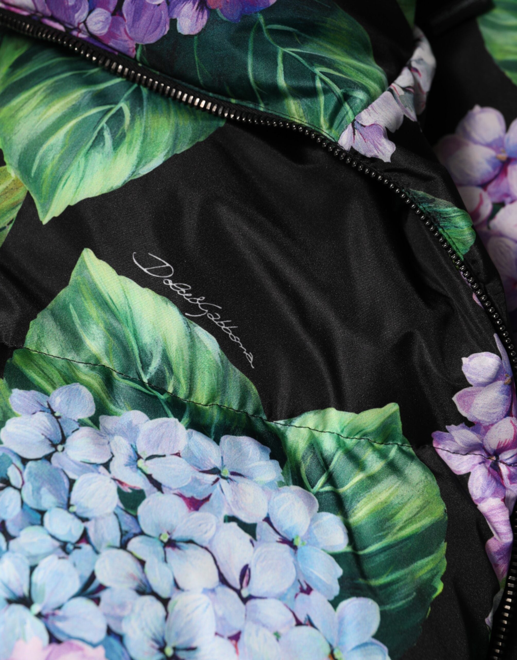 Dolce &amp; Gabbana Flerfarvet Blomsterprintet Dunjakke med Quiltet