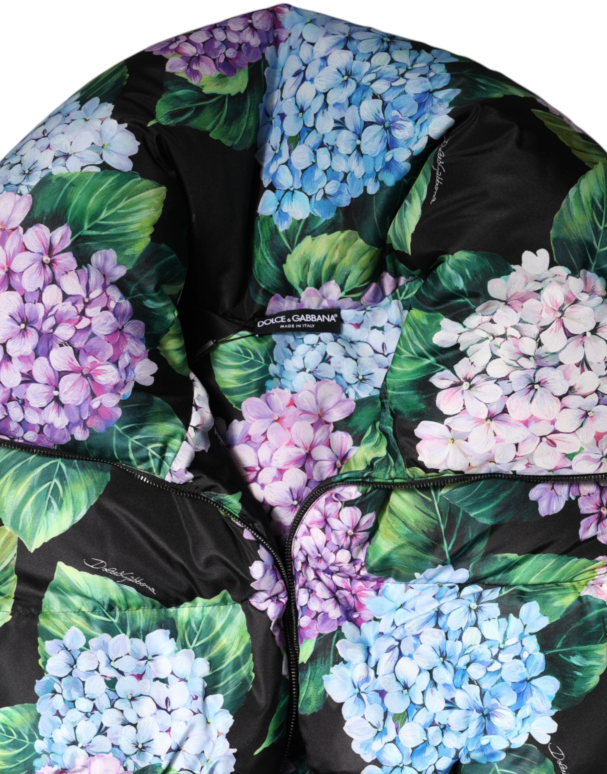 Dolce &amp; Gabbana Flerfarvet Blomsterprintet Dunjakke med Quiltet