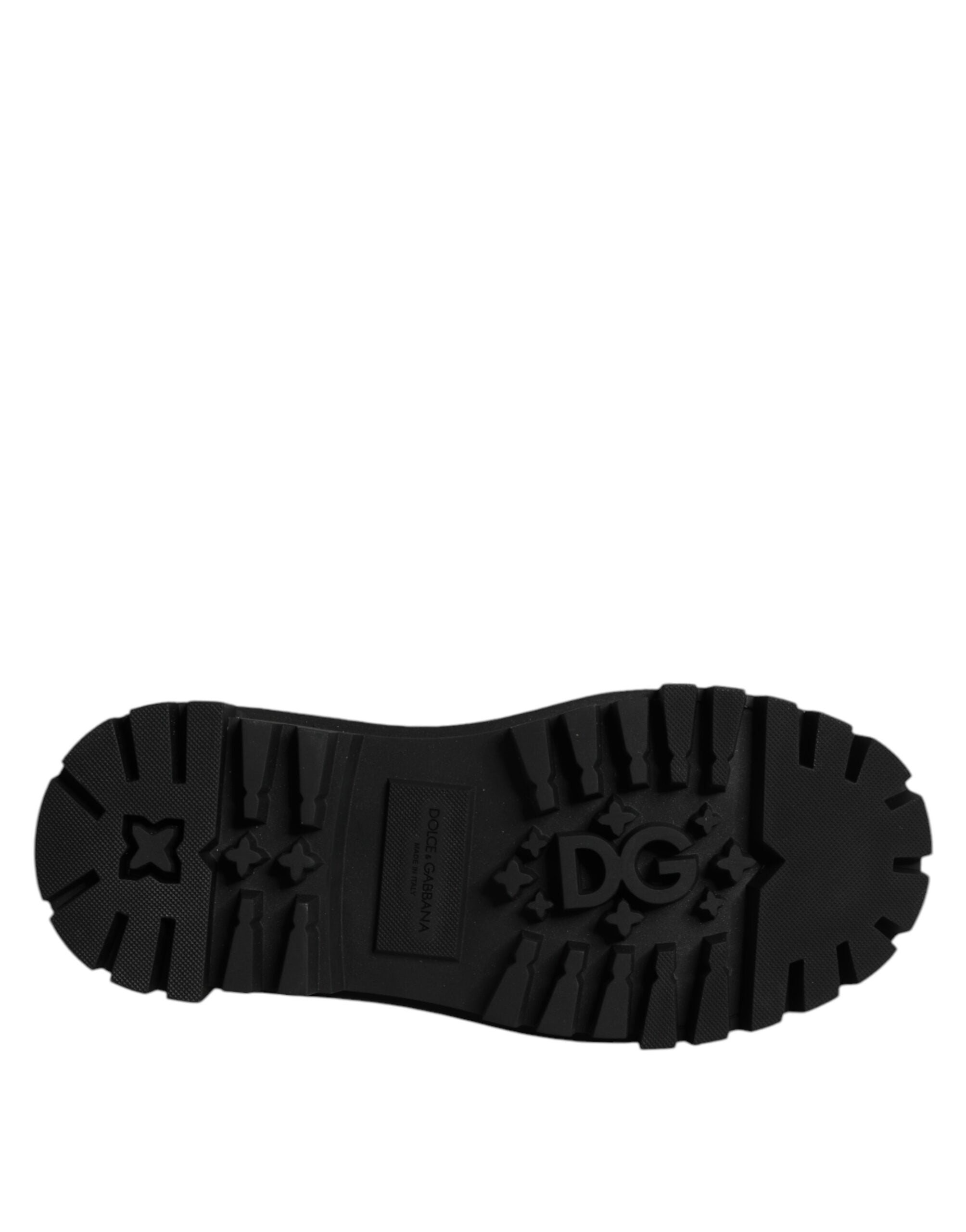 Dolce &amp; Gabbana Røde Lædersko med Snørebånd og Trekking-Sneakers