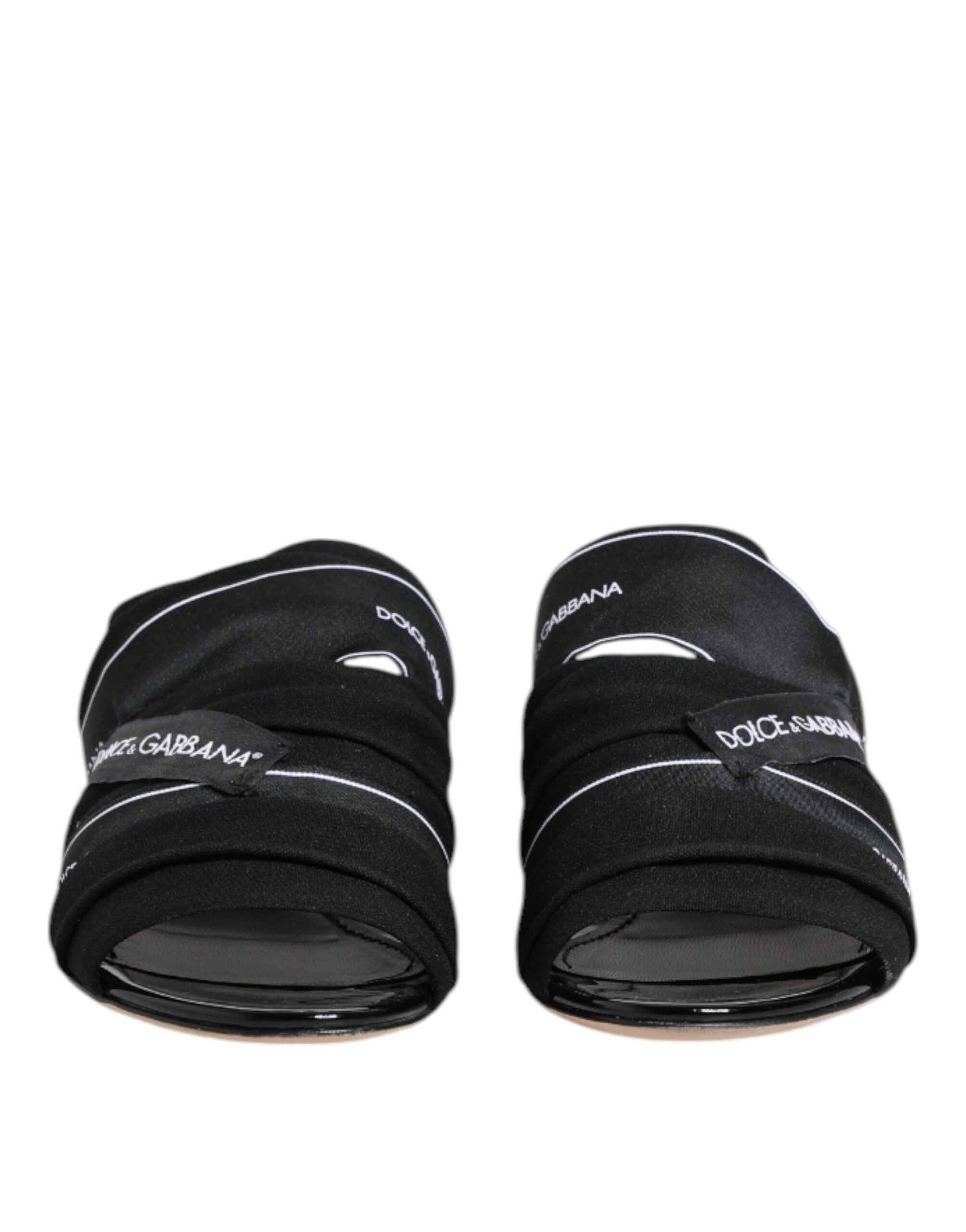 Dolce &amp; Gabbana Sorte Slip On Sandaler Sko