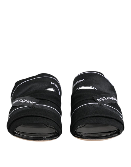 Dolce &amp; Gabbana Sorte Slip On Sandaler Sko
