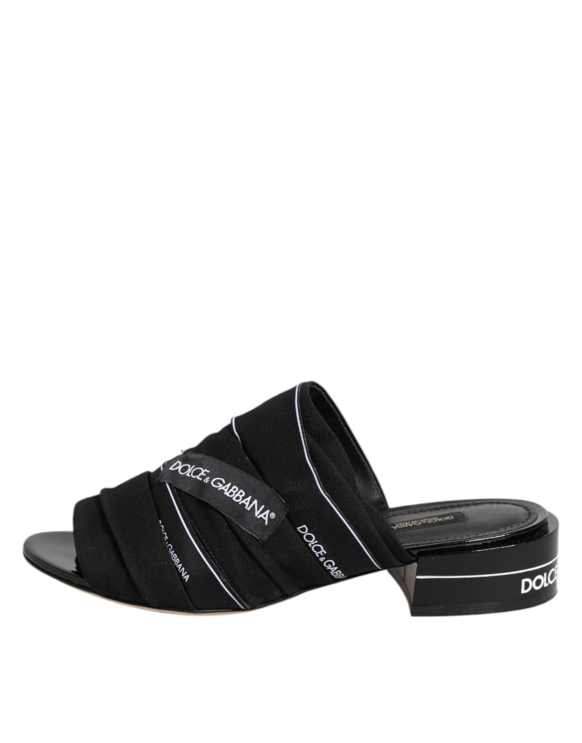 Dolce &amp; Gabbana Sorte Slip On Sandaler Sko