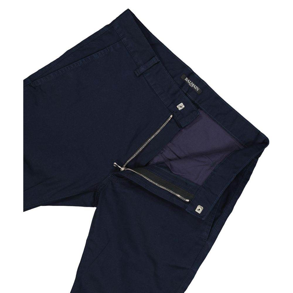 Balmain Slim Cotton Pants - Hilstor