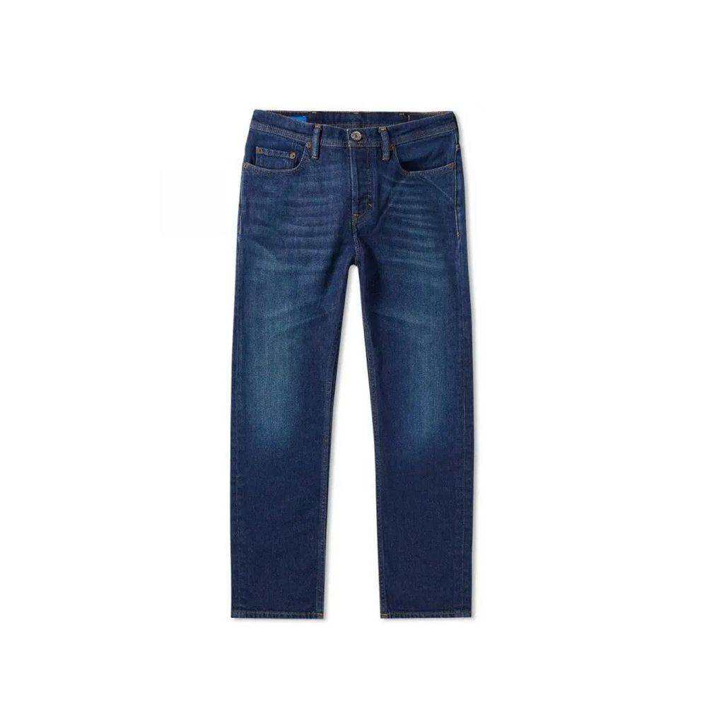 Acne Studios River Dark Blue Cotton Denim Jeans - Hilstor
