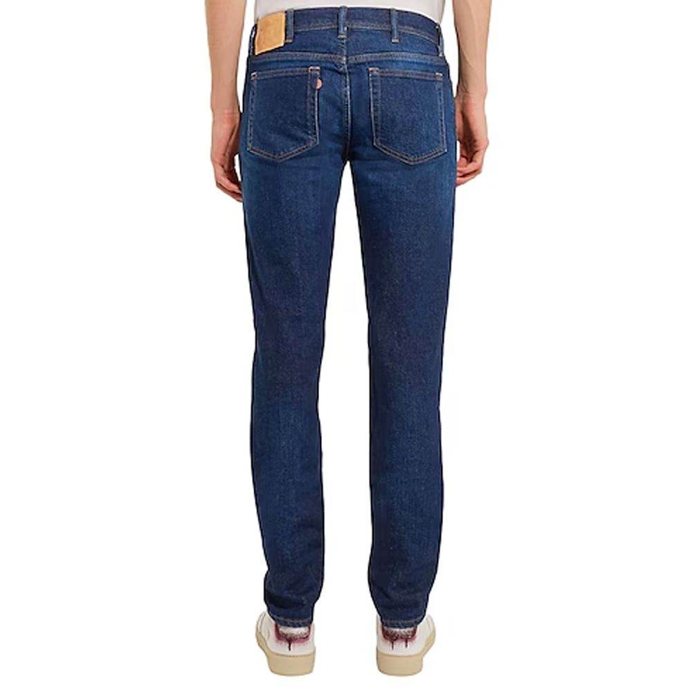 Acne Studios River Dark Blue Cotton Denim Jeans - Hilstor