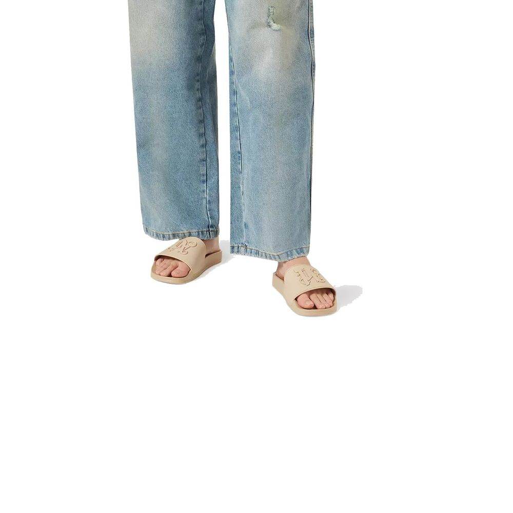 Palm Angels Monogram Pool Slides - Hilstor