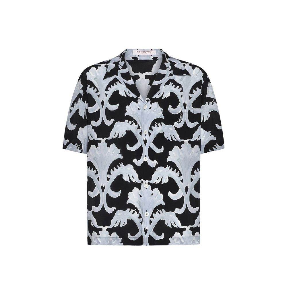 Valentino Garavani Metamorphos Wall Print Bowling Shirt - Hilstor