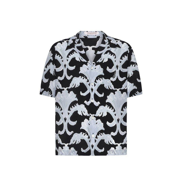 Valentino Garavani Metamorphos Wall Print Bowling Shirt - Hilstor