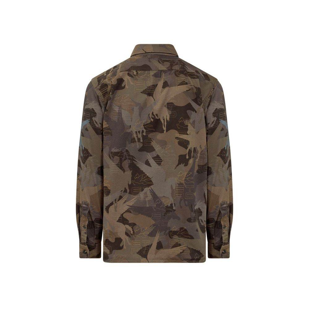 Etro Camouflage Cotton Shirt - Hilstor