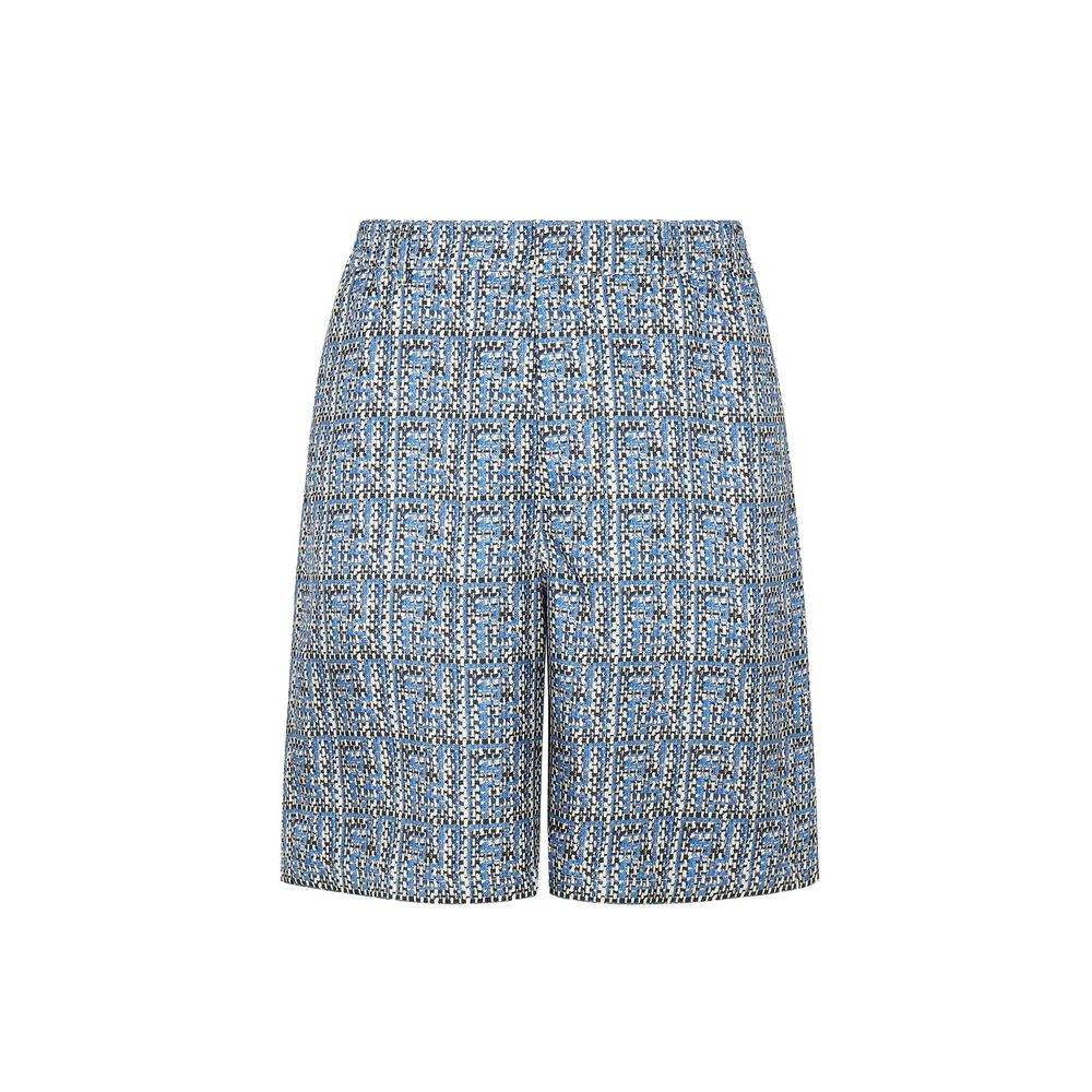 Fendi Printed Silk Shorts - Hilstor