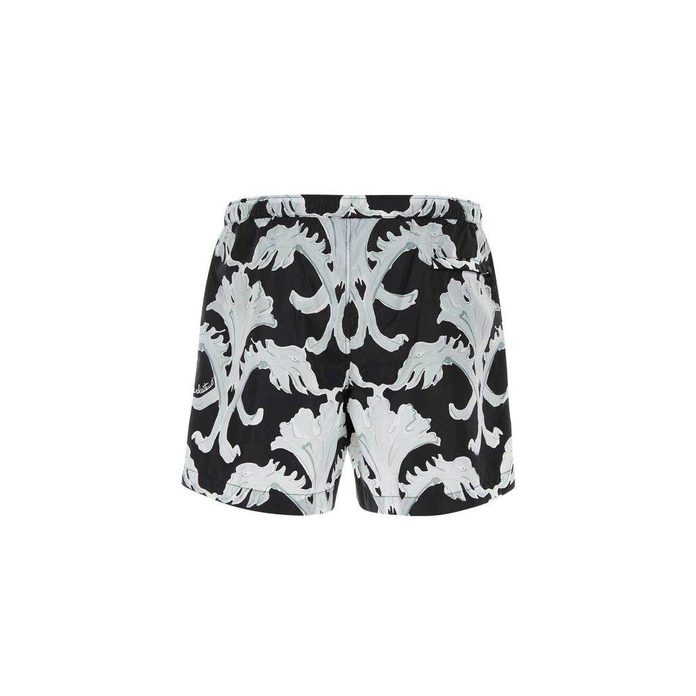 Valentino Metamorphos Wall-Print Swim Shorts - Hilstor
