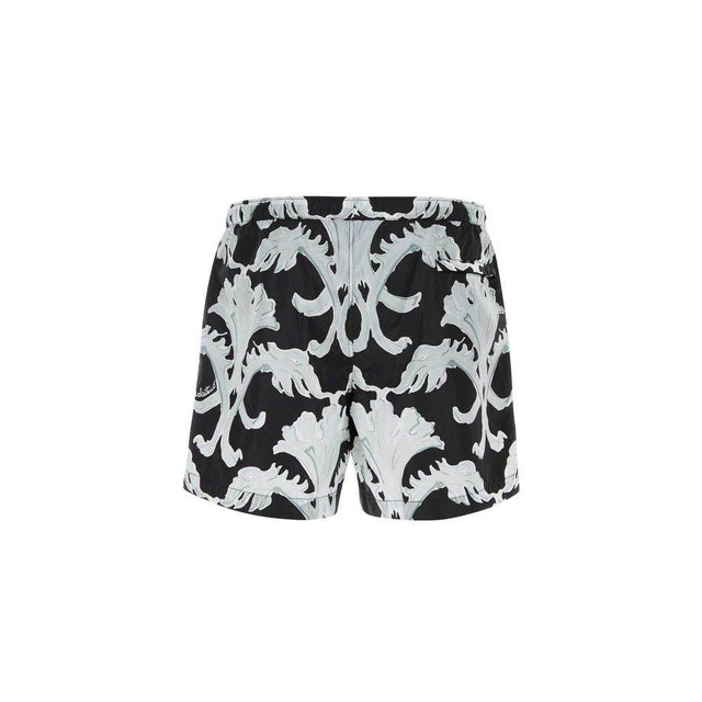 Valentino Metamorphos Wall-Print Swim Shorts - Hilstor