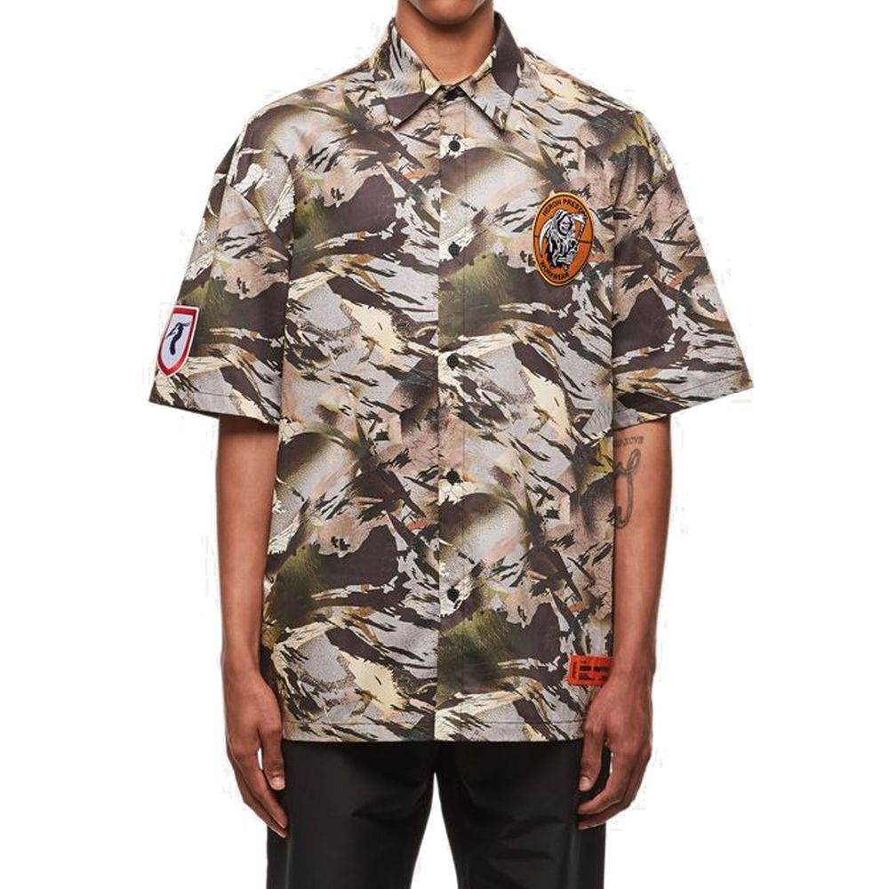 Heron Preston Camouflage Popline Shirt - Hilstor