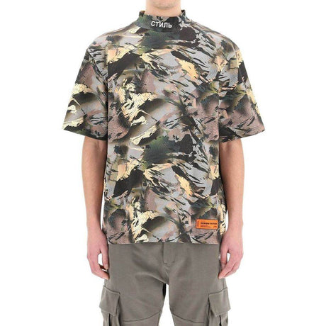 Heron Preston Camouflage Print T-shirt - Hilstor