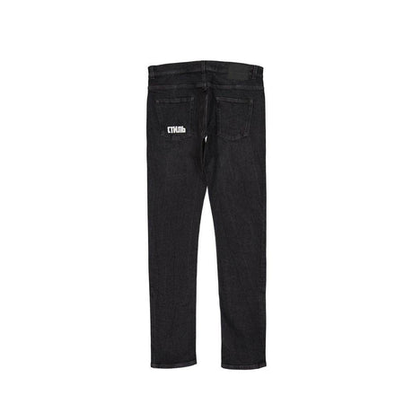 Heron Preston Cotton Denim Slim Jeans - Hilstor