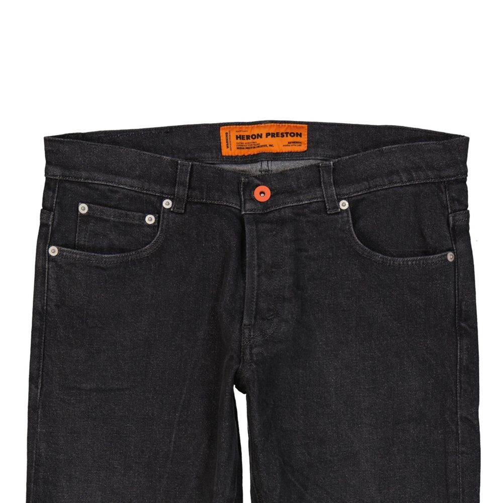 Heron Preston Cotton Denim Slim Jeans - Hilstor