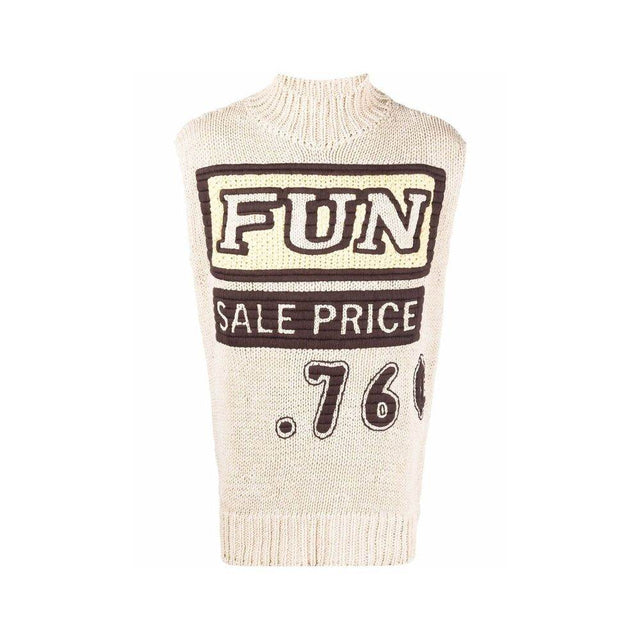 Jil Sander Slogan Print Vest Pullover - Hilstor