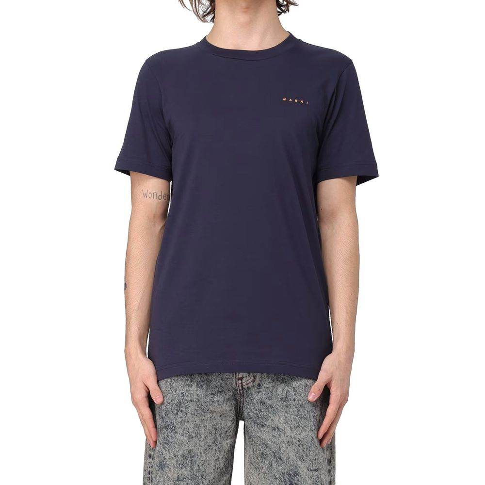 Marni Cotton Logo T-Shirt - Hilstor