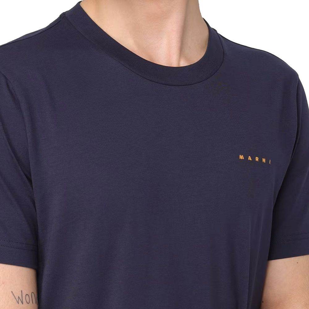 Marni Cotton Logo T-Shirt - Hilstor