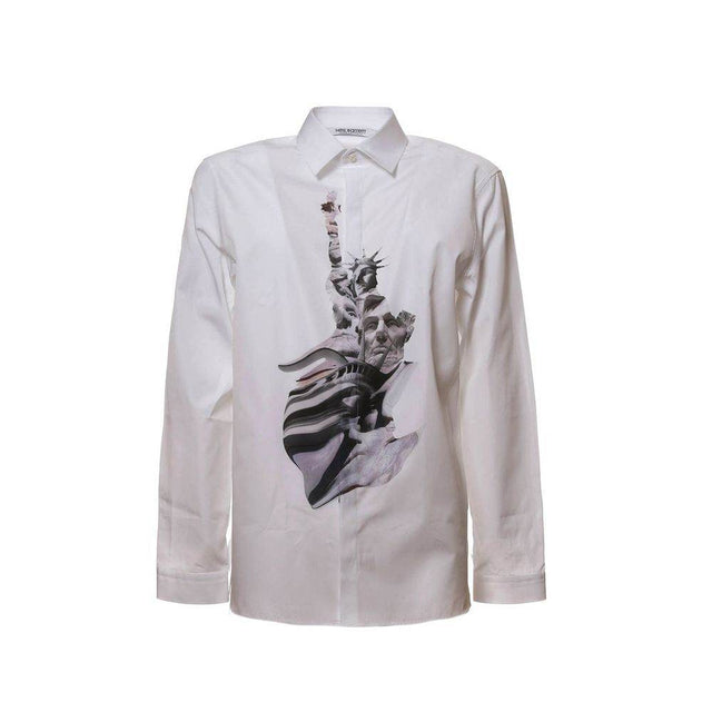 Neil Barrett State Of Liberty Cotton Shirt - Hilstor