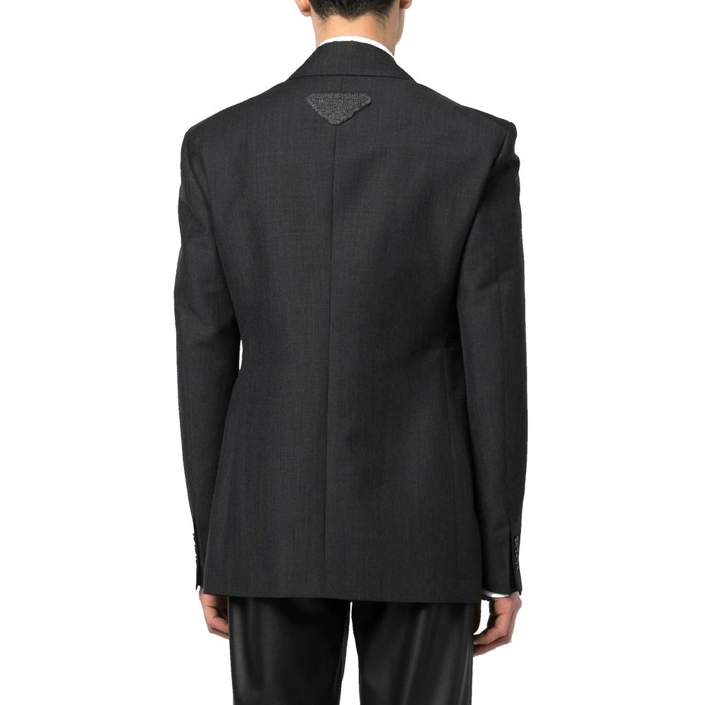 Prada Double-Breasted Wool Jacket
