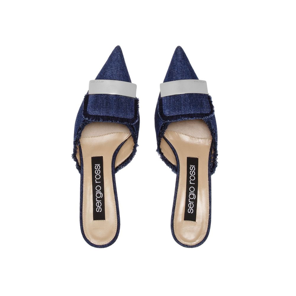 【送料&関税込】Sergio Rossi Denim Effect Mules Sergio Rossi Denim Effect Mules – Hilstor
