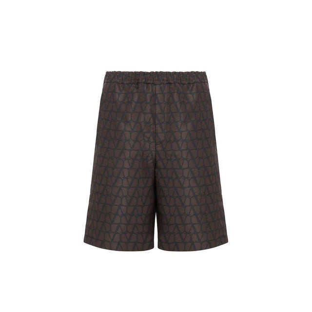 Valentino Logo Silk Shorts - Hilstor