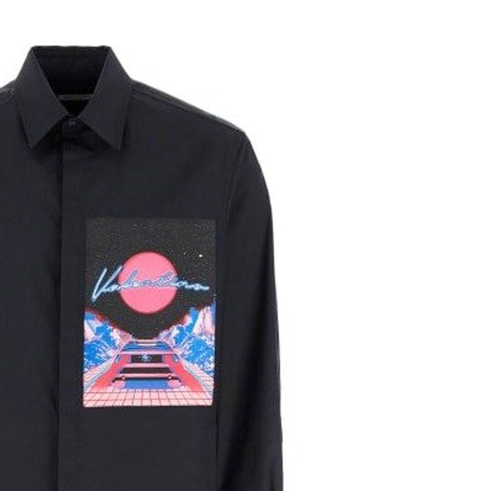 Valentino Logo Patch Shirt - Hilstor