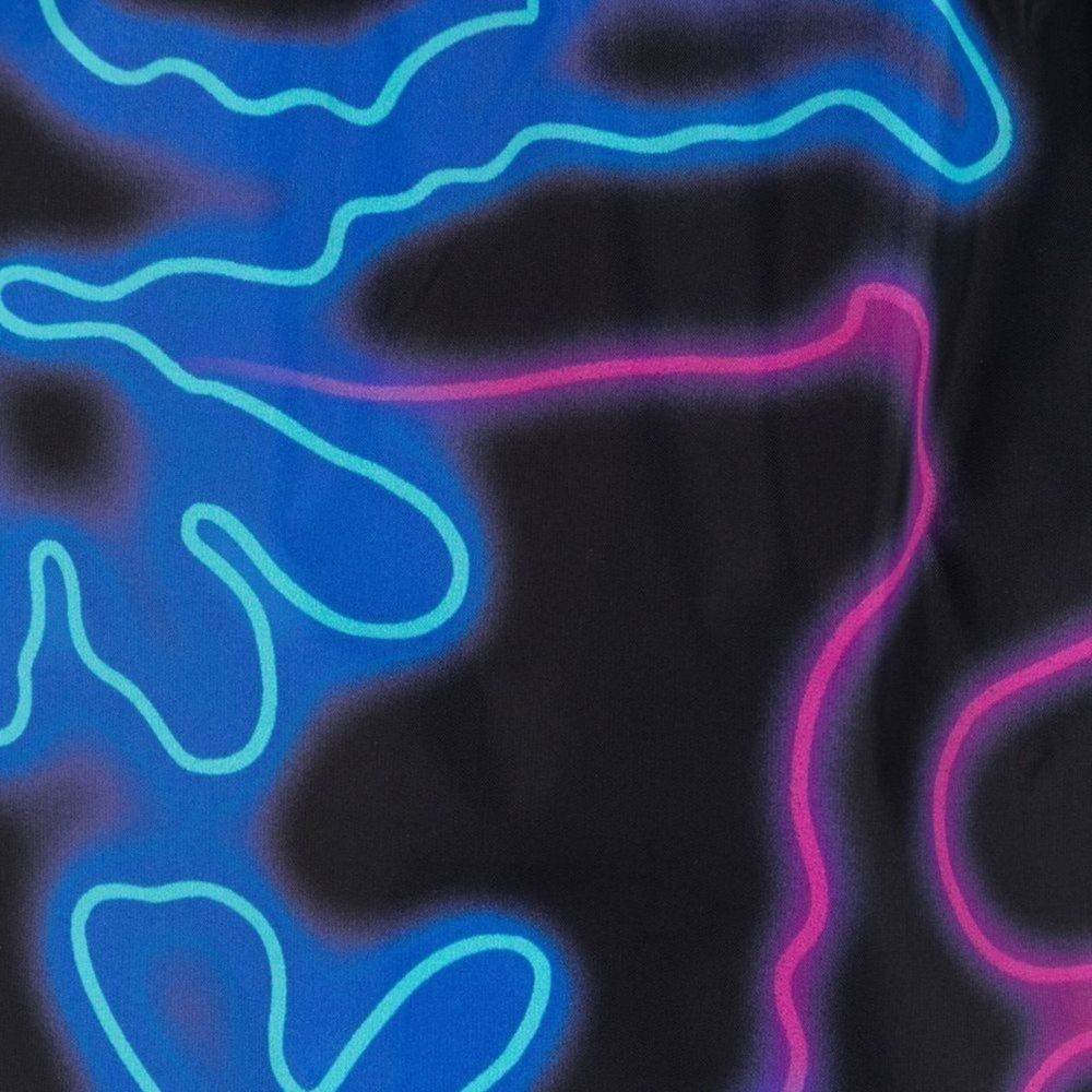 Valentino Neon-Print Swim Shorts - Hilstor