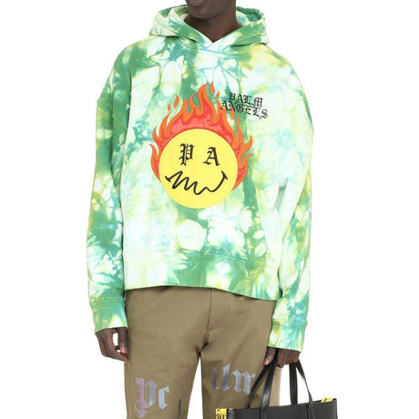 Palm Angels Hoodie Patch Sweatshirt - Hilstor