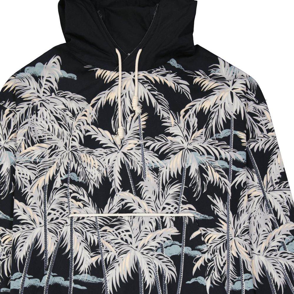 Palm Angels Hooded Printed Shirt - Hilstor