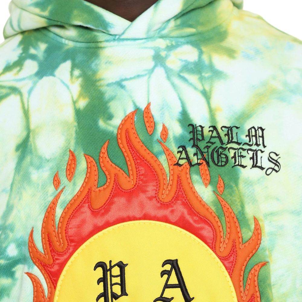 Palm Angels Hoodie Patch Sweatshirt - Hilstor