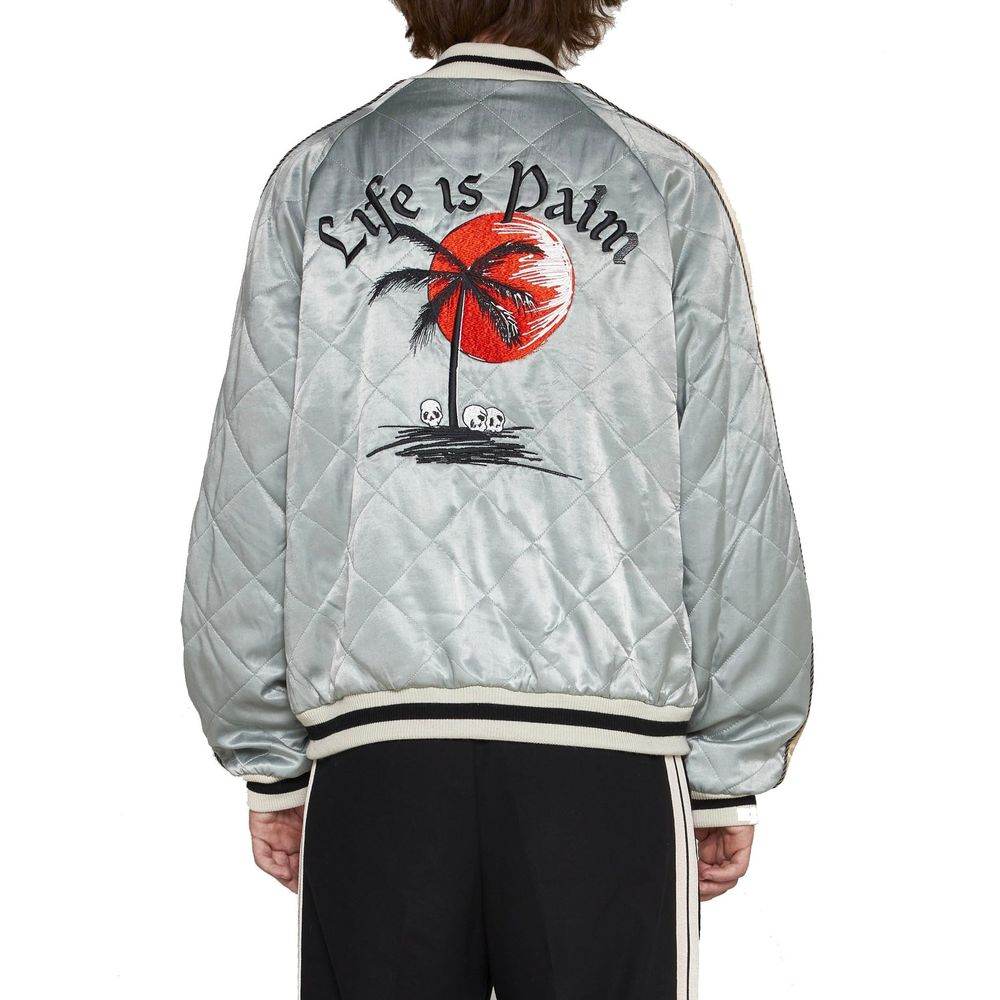 Palm Angels Quilted Logo Jacket - Hilstor