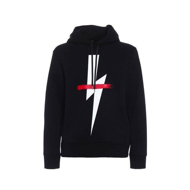 Neil Barrett Logo Hooded Sweatshirt - Hilstor