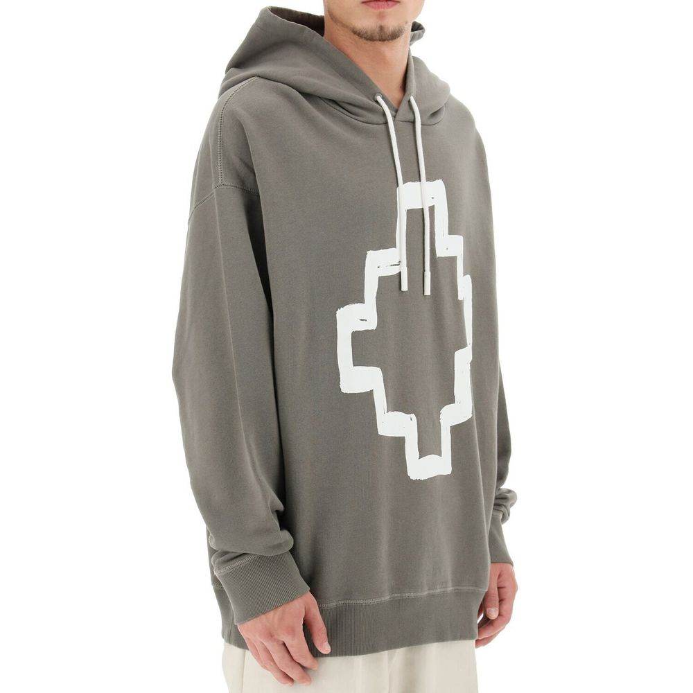 Marcelo Burlon Oversize Hooded Sweatshirt - Hilstor