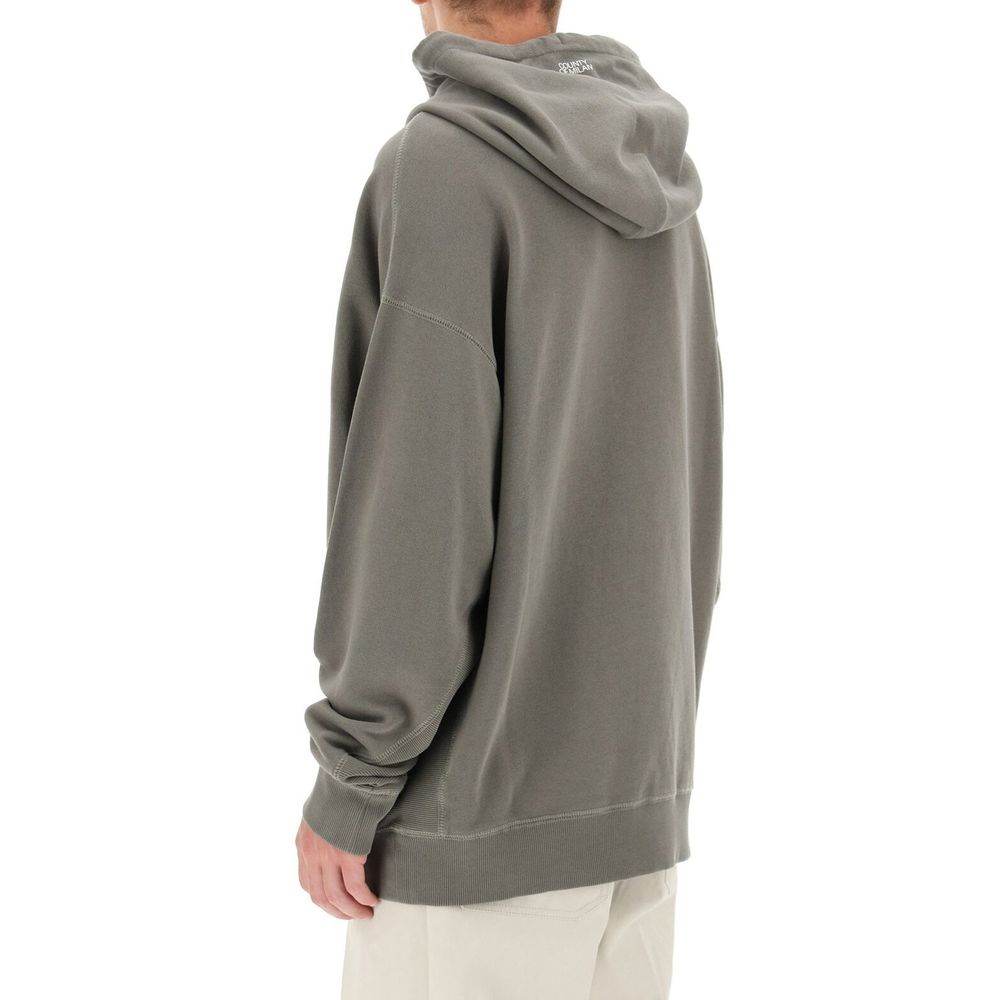Marcelo Burlon Oversize Hooded Sweatshirt - Hilstor