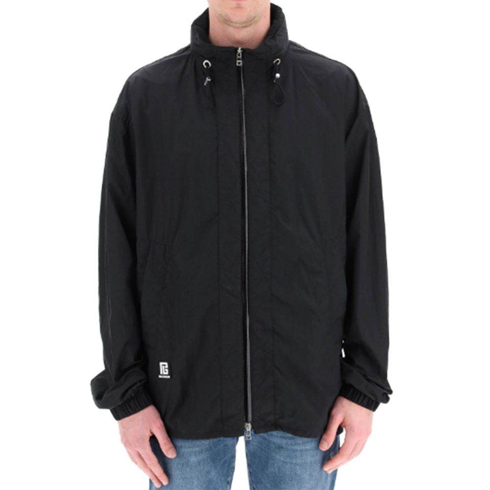 Balmain Nylon Logo Jacket - Hilstor