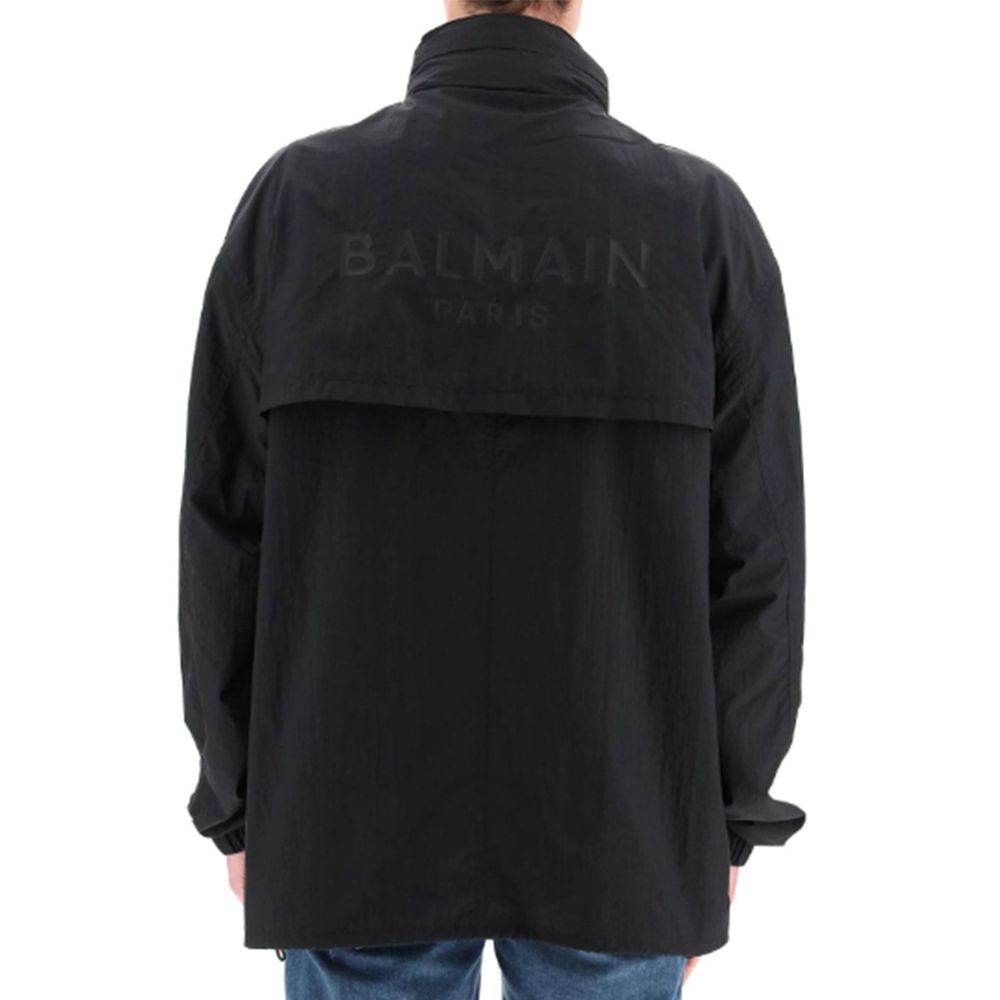 Balmain Nylon Logo Jacket - Hilstor