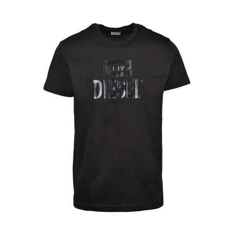 Diesel Black Cotton T-Shirt - Hilstor