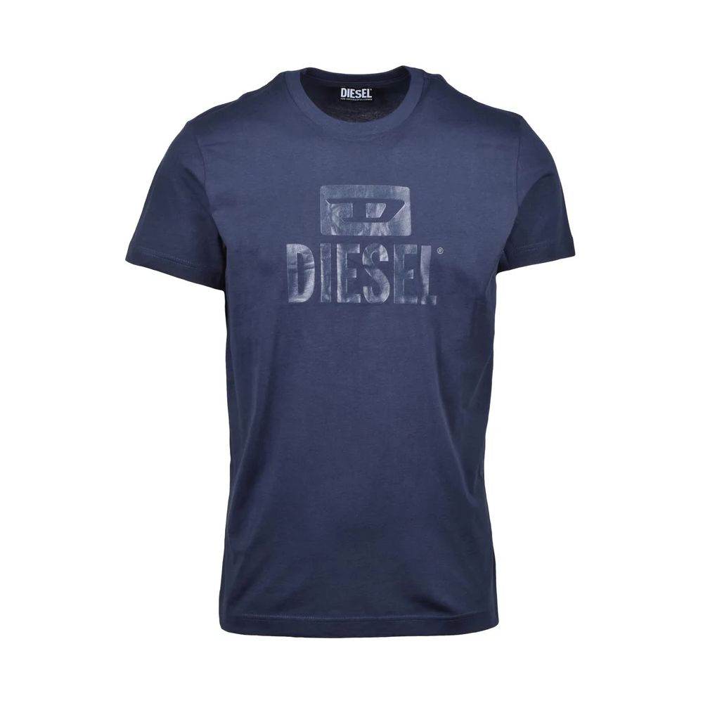 Diesel Blue Cotton T-Shirt - Hilstor