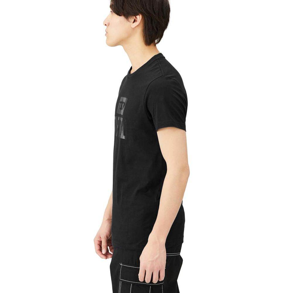 Diesel Black Cotton T-Shirt - Hilstor