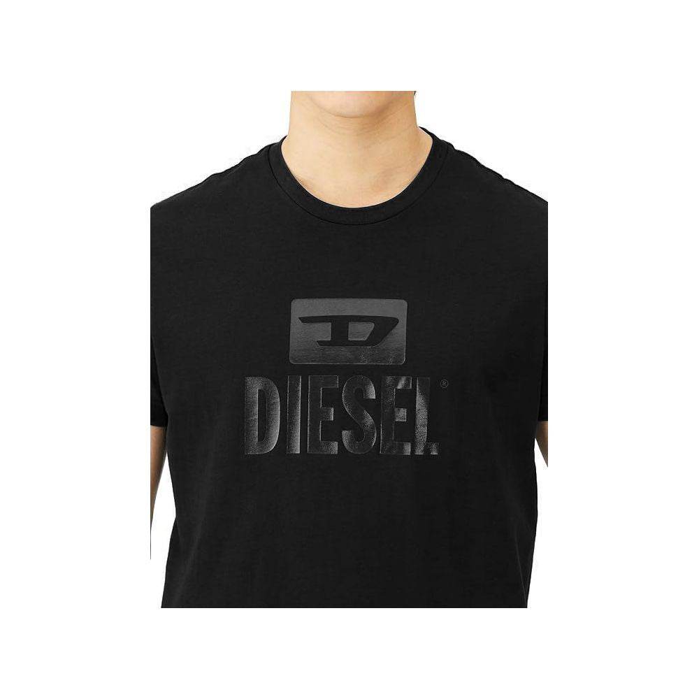Diesel Black Cotton T-Shirt - Hilstor