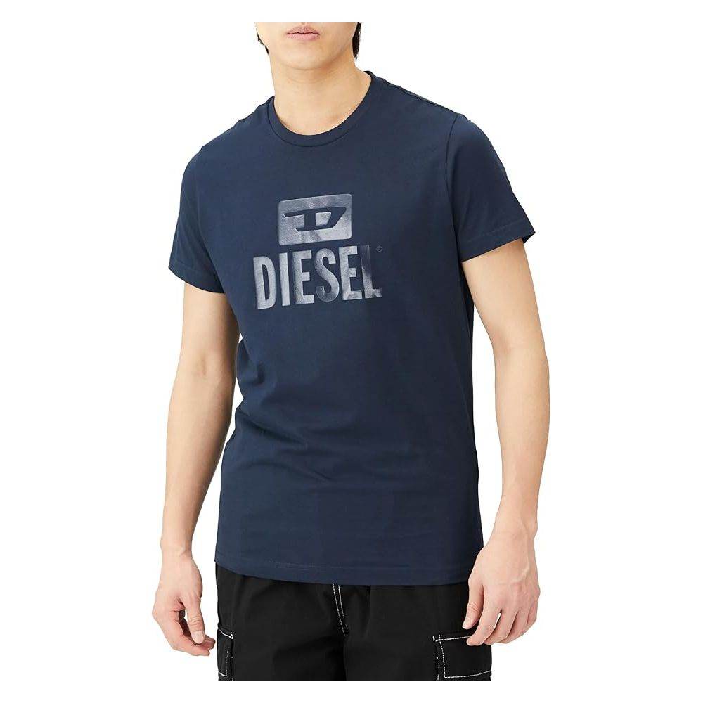 Diesel Blue Cotton T-Shirt - Hilstor
